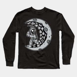 Astronaut Moon Digger Long Sleeve T-Shirt